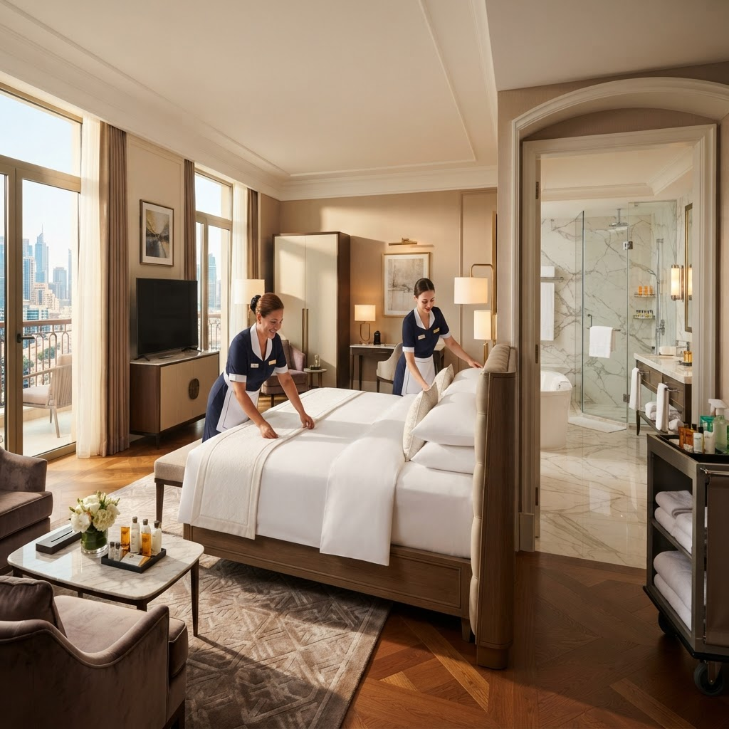 Immaculate luxury hotel suite